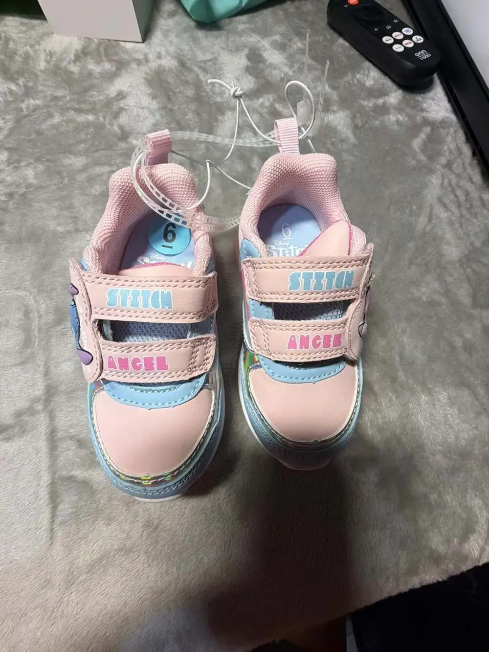Disney Lilo & Stitch Angel and Stitch Girls Light-Up Sneakers